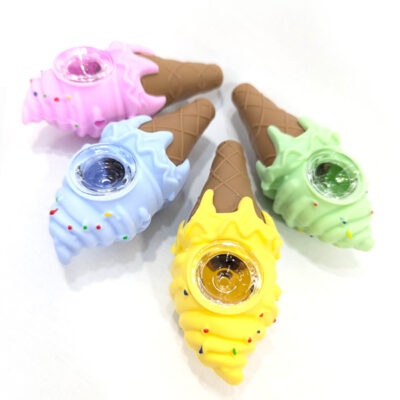 PIPA HELADO CONO - SILICONA 11CM