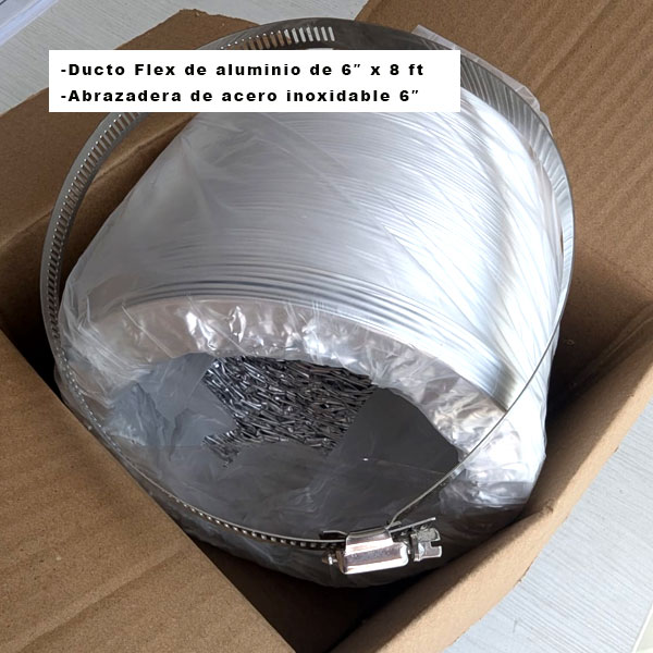 mango de aluminio flexible 6"